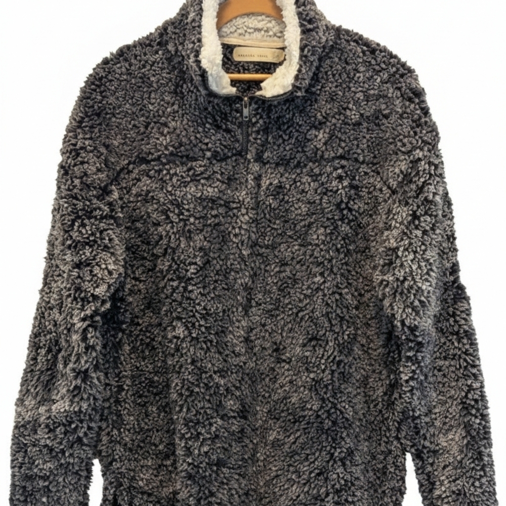 Magnolia South Women's Cozy Zip-Up Sherpa Sweater Loungewear Hiking Campfire